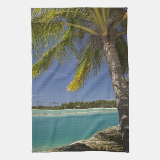 パームツリーズ&ラグーンマスケットコーブアイランドリゾート キッチンタオル (縦)