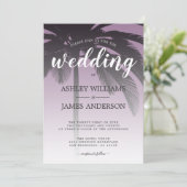 パームツリーダスティラベンダービーチ結婚式 招待状 (スタンド正面)