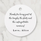 パームツリーテイストのサンキュータグ ビーチハッピーアワー フェイバータグ (裏面)