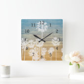 パームツリーデザイン239 スクエア壁時計 (ホーム)