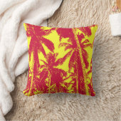 パームツリーデザイン クッション (ブランケット)