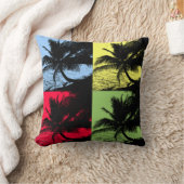 パームツリーデザイン クッション (ブランケット)