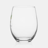 パームツリーデスティネーションウェディングのお願い ステムなしワイングラス (左)