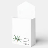 パームツリーデスティネーションウェディングサンキュー フェイバーボックス (オープン)