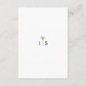 パームツリーデスティネーションウェディング詳細 エンクロージャーカード (裏面)