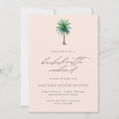 パームツリーデスティネーションバチェロレッテ週末 招待状 (正面)