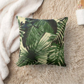 パームツリートロピカルクッションイエローパステル クッション (ブランケット)