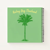 パームツリートロピカルタイアイランドベイ ノートブック (裏面)