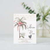 パームツリートロピカルフラワーのお知らせ 案内ポストカード (スタンド正面)