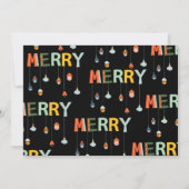 パームツリートロピカルレトロホリデーパーティー招待状 招待状 (裏面)