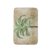 パームツリートロピカルヴィンテージ エレガント バスマット (正面縦)