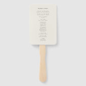 パームツリートロピカル結婚トのカスタム ハンドファン (裏面)