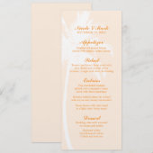 パームツリートロピカル結婚的メニューカード メニュー (正面/裏面)