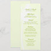 パームツリートロピカル結婚的メニューカード メニュー (正面/裏面)