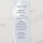 パームツリートロピカル結婚的メニューカード メニュー (正面)