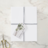 パームツリートロピカル |ミニマル結婚式の引き出物ラベル ギフトタグ (より糸付き)