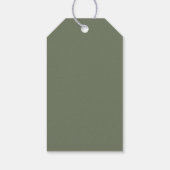 パームツリートロピカル |ミニマル結婚式の引き出物ラベル ギフトタグ (裏面)