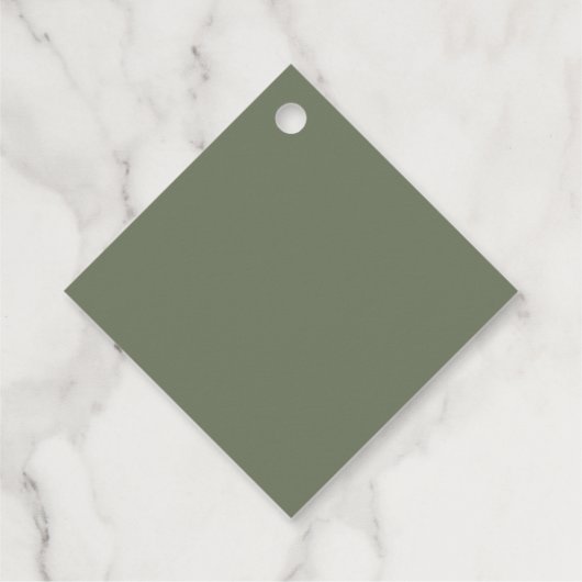 パームツリートロピカル |ミニマル結婚式の引き出物ラベル フェイバータグ (裏面)