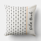 パームツリーパターンの場所トラベルトロピカルデコール クッション (正面)