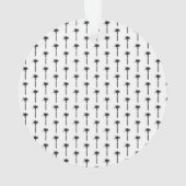 パームツリーパターントラベルロケーションデザートシック オーナメント (裏面)