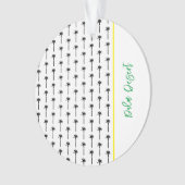 パームツリーパターントラベルロケーションデザートシック オーナメント (正面)