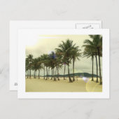 パームツリービーチはがき ポストカード (正面/裏面)