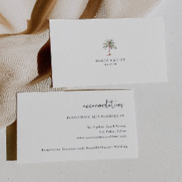 パームツリービーチウェディング宿泊施設 エンクロージャーカード
