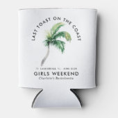パームツリービーチガールズウィークエンドバチェロレッテ 缶クーラー (正面)