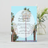 パームツリービーチコミットメント式招待状 招待状 (スタンド正面)