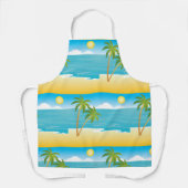パームツリービーチシーン エプロン (正面)