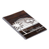 パームツリービーチハウスゲストブック航海の ノートブック (右側)