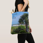 パームツリービーチバッグトート トートバッグ (クローズアップ)