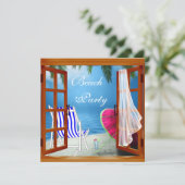 パームツリービーチ大人ビーチパーティー 招待状 (スタンド正面)