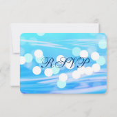 パームツリービーチ宛先ウェディングRSVPカード 出欠カード (裏面)