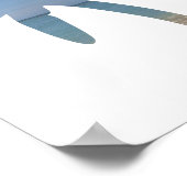 パームツリービーチ海フォトアートプリント ポスター (角)