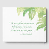 パームツリービーチ結婚式ゲストハウス ゲストブック (裏面)