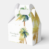 パームツリービーチ結婚式ブライダルシャワーお気に入りボックス フェイバーボックス (裏面サイド)