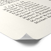 パームツリービーチ結婚式30テーブル座席表 ポスター (角)