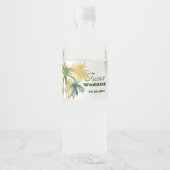 パームツリービーチ結婚式 ペットボトルラベル (正面)