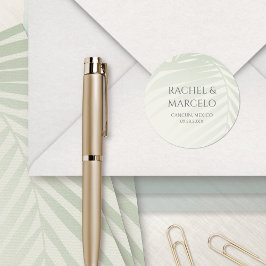 パームツリービーチ結婚式 ラウンドシール