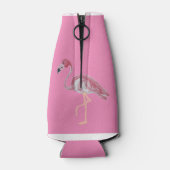 パームツリーピンクフラミンゴフラミンゴス缶 ボトルクーラー (裏面)