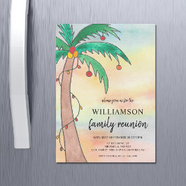 パームツリーファミリー懇親会磁気招待状 マグネット招待状