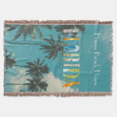 パームツリーフロリダビーチハウス スローブランケット (正面)