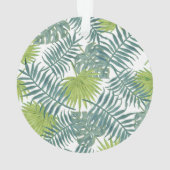 パームツリーフロンズ絵画ハワイアン オーナメント (裏面)