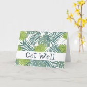 パームツリーフロンズ絵画ハワイアン カード (黄色い花)