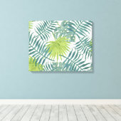 パームツリーフロンズ絵画ハワイアン キャンバスプリント (インサイチュ (ウッドフロア))