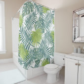 パームツリーフロンズ絵画ハワイアン シャワーカーテン (インサイチュ)
