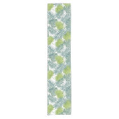 パームツリーフロンズ絵画ハワイアン ショートテーブルランナー (正面)