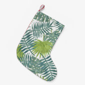 パームツリーフロンズ絵画ハワイアン スモールクリスマスストッキング (正面 (吊り時))