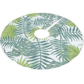 パームツリーフロンズ絵画ハワイアン ブラッシュドポリエステルツリースカート (アングル)